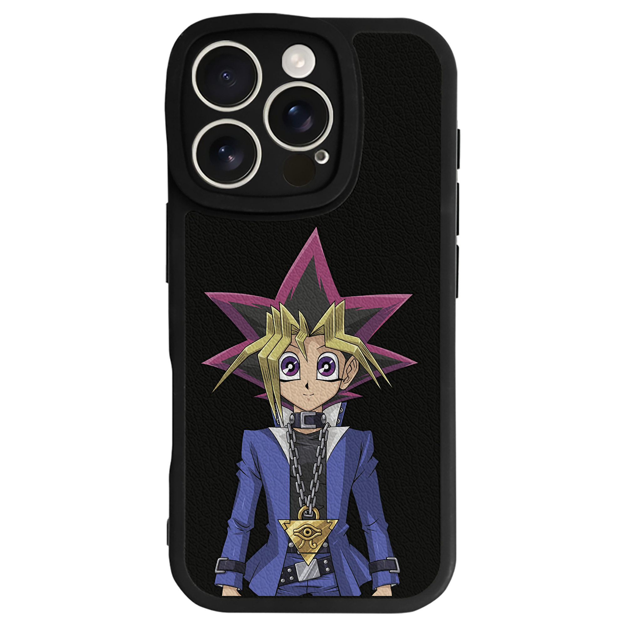遊☆戯☆王 Yu-Gi-Oh! 【iPhone 16シリーズ対応】シリコンスマホケース（レザー調） 材質：シリコン